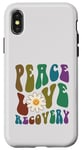 iPhone X/XS Groovy PEACE LOVE RECOVERY Therapy Clean Sober NA Nurse Case