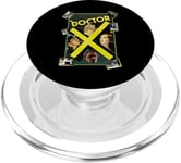 Vintage Sci-Fi Horror Doctor X PopSockets PopGrip for MagSafe