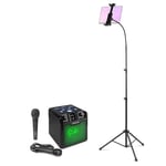 SBS50B-D Karaoke Set For Kids with 2 Microphones & Tablet Stand, Bluetooth Audio