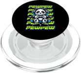 Graphique de jeu vidéo Panda Pew pour hommes, garçons, femmes, enfants PopSockets PopGrip pour MagSafe