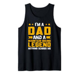 Mens Dad Mountain Biking Legend Fathers Day Tank Top