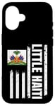 Coque pour iPhone 16 Little Haiti America Drapeau américain haïtien patrimoine haïtien