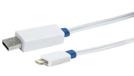 SCHWAIGER USB 2.0 Kabel Apple Lightning 0 9m Leuchtfunktion