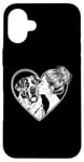 iPhone 16 Plus Saint Bernard Mom Dog Art Valentine's Day Heart Case