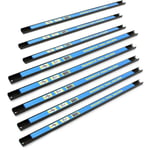 Xpotool - Kit Barres Porte-outils 8x61cm Barres magnétiques Acier Rangement accessoires Atelier Montage mural - blau