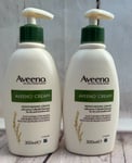 Aveeno Cream, Moisturising Cream Dry & Sensitive Skin prone to eczema 2 x 300ml