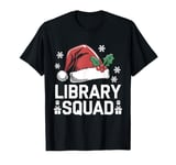 Library Squad Christmas Book Lover Holiday Reader Librarian T-Shirt