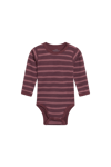 Hust & Claire Baloo Stripe ull/bambus body - plum