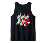 Christmas Socks Decorations Xmas Season Ornaments Tank Top