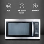 SMAD Large Capacity Microwave oven with Grill Easy Clean 1100W 42L Digital