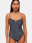 Whistles Forget Me Not Swimsuit, Black/Multi