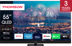 Thomson QLED Plus UHD Google Smart TV QG6C14, 55"