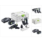 Duradrive dwc 18-2500 Basic Visseuse de chantier sans fil 18 v 18 Nm Brushless + 1x batterie 5,0 Ah + chargeur + Systainer - Festool