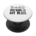 Coffee Brewing Is My Bliss Coffee Brewer PopSockets Adhesive PopGrip