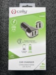 USB Charger for Cars 2 Ports 12V CELLY Travel, DashCam Power