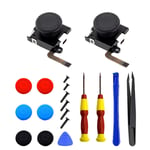 2-pack Joycon Joystick 3d Analog Thumb Stick Ersättningskit för Inkludera Skruvmejslar Thumb Stick C