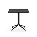 Vitra - Belleville Table, Solid Core Black Top, Square table, outdoor, 750x750 mm - Ulkotilojen ruokapöydät - designer_ronan_erwan_bouroullec - Musta - Metalli