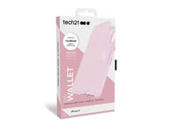 iPhone 10 X XS Tech21 Evo FlexShock drop tuff wallet case light pink clear