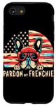 Coque pour iPhone SE (2020) / 7 / 8 Bouledogue français Pardon My Frenchie America Retro Sunset Dog