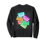 Cassette Tapes Collection Colorful Cassette Tape Sweatshirt