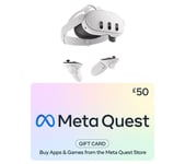 Meta Quest 3S Mixed Reality Headset (256 GB) & £50 Gift Card Bundle