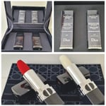 DIOR ROUGE Duo Set 999 Lipstick & 000 Diornatural Lip Balm BRAND NEW Rrp £69