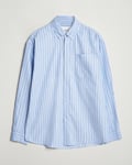 Les Deux Kolton Herringbone Poplin Shirt Bel Air Blue