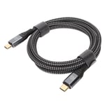 USB C till USB C-kabel 1,5 m Nylon Han till Han PD240W PD3.1 E-märkt Chip Typ C Laddningskabel för Laptop Telefon Surfplatta