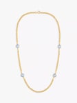 Susan Caplan Pre-Loved Rediscovered Swarovski Crystal Chain Necklace, Dated Circa 1990s