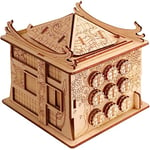 ESC WELT House of Dragon Puzzles Box - 3D Escape Game Money Box - Brain Teaser Puzzles for Adults & Teens - Wooden Escape Room Game - Mind Puzzle Games with Hidden Compartment - Family Games Puzzle