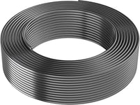 ARKA Tuyau PVC - 12/16 mm, 100 m, Gris - Tuyau Durable et Polyvalent, Parfait comme Tuyau d'aquarium et d'eau, Robuste pour Les Applications de Bassin.