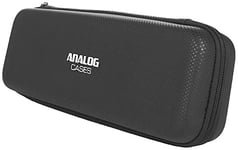 Analog Cases Glide Case pour Zoom H6 / H5 / H4N et synthétiseurs comparables (étui de Transport/Pochette en Simili Cuir imperméable, avec poignée Robuste en Caoutchouc), Noir