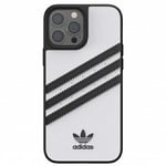 Coque Adidas en cuir PU pour Apple iPhone 13 Pro Max 6,7 - blanc