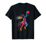 Basketball Girl Dunk Kids Youth Player Teenage Girl Women T-Shirt