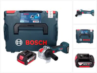 Bosch GWX 18V-7 Professional kulmahiomakone 18 V 125 mm X-LOCK + 1x akku 5,0 Ah + L-Boxx - ilman laturia