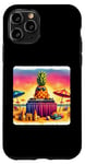 Coque pour iPhone 11 Pro Ananas Djs At Seaside Celebration. Dj Turntables colorées