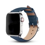 (tummansininen) Starlight nahkaranneke Apple Watch 7 Band 6 Se 5 4 45mm 42mm Iwatch Series 3 2 44mm 40mm kellon rannekkeet 38mm 41mm - kellon rannekkeet