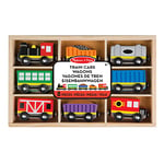 Melissa & Doug Wooden Train Cars 8 Piece Set | Magnetic Wooden Trains & Carriages | Wooden Toys for 3 Year Old Boy Gifts | Toy Train Set | Toddler Toy Train Cars for 3+ Year Old Boys & Girls 3 4 5 6