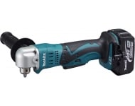 Perceuse visseuse d'angle 18 V Li-Ion 5 Ah Ø 10 mm à clé MAKITA - 2 batteries, chargeur, coffret - DDA350RTJ