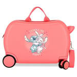 Disney Adorable Stitch Moods Valise Cabine différentes Couleurs Rigide ABS Fermeture à Combinaison latérale 4 Doubles Roues Bagage à Main