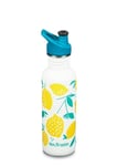 KLEAN KANTEEN 800 ML CLASSIC SPORT CAP Lemons, vattenflaska rostfritt stål