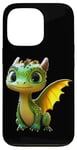 Coque pour iPhone 13 Pro Dragon Petit Bébé Vert Dragon Doux Dragons