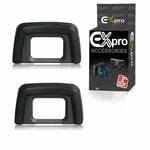 Rubber EyeCup Eyepiece DK-24 for Nikon Camera D3000, D3100, D5000, D5100 [2 PK]