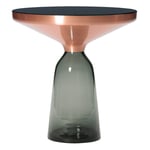 ClassiCon - Bell Side Table, Koppartopp, Quartz Grey - Småbord & sidebord - Sebastian Herkner - Grå - Glass/Metall