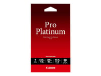 Canon Photo Paper Pro Platinum - 100 X 150 Mm - 300 G/M² - 20 Ark Fotopapper - För Pixma Ip3600, Mp240, Mp480, Mp620, Mp980