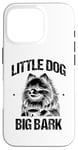 Coque pour iPhone 16 Pro Little Dog Big Bark Poméraniens Chien Poméranien