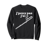 Bass Flute Joke or Flute Meme in French A Funny Flute Sweatshirt