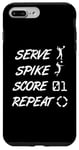 Coque pour iPhone 7 Plus/8 Plus Service Spike Score Repeat - Volleyball