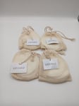 Liz Earle Reusable Facial Face Cleansing Pads X 4 - COMES AS A SET OF 4 BAGS C10