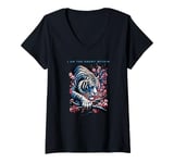 Womens Kamala Tiger I Am The Enemy Within Cat Lover V-Neck T-Shirt